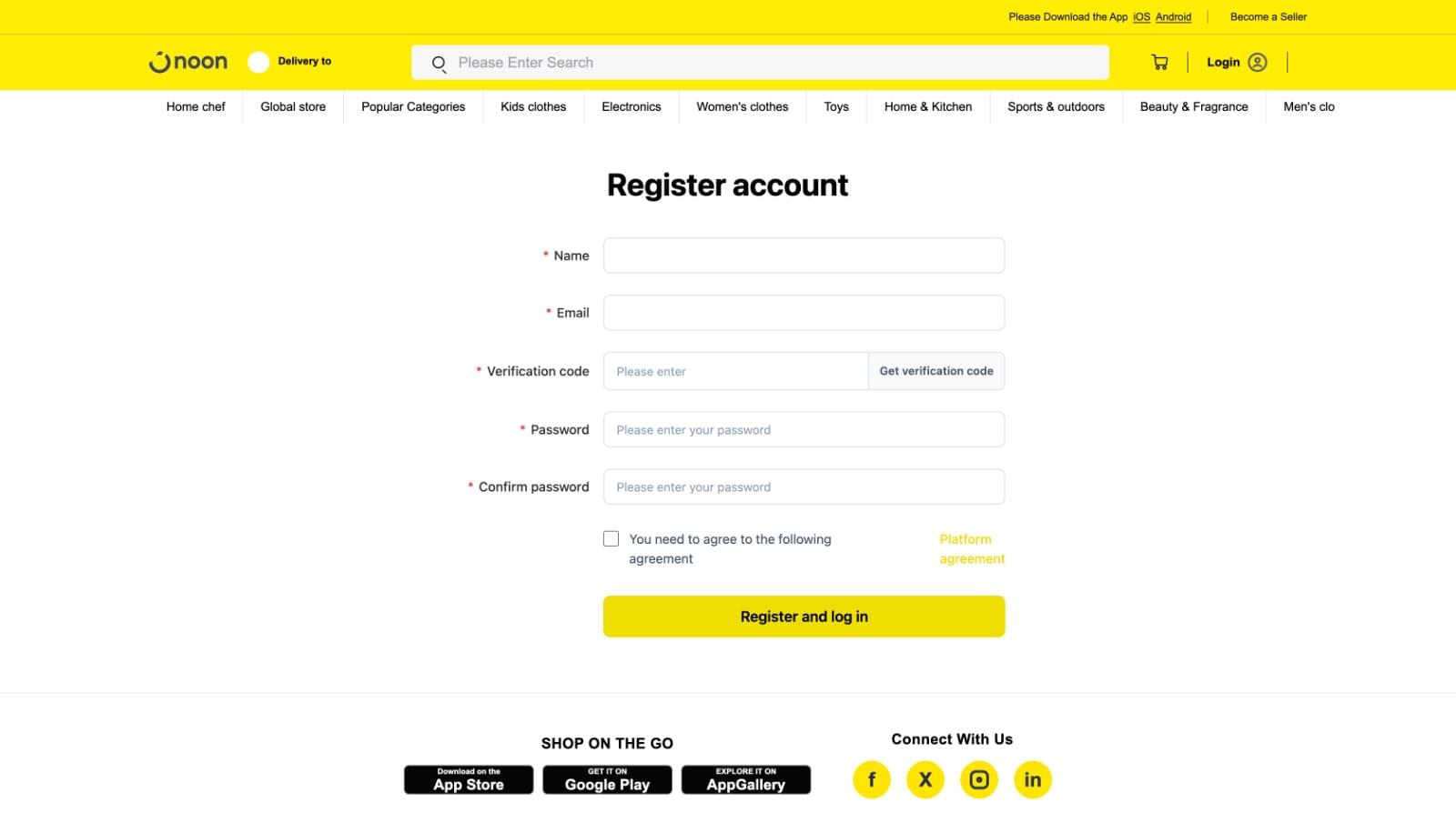 Business commerce platform product experience